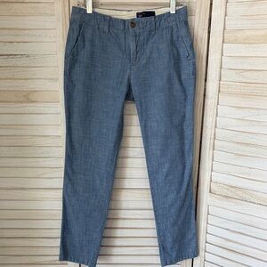 GAP Women's Chambray Chinos, Size 2.